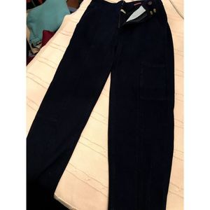 Anthropologie Navy Pants with phone pockets Size 27